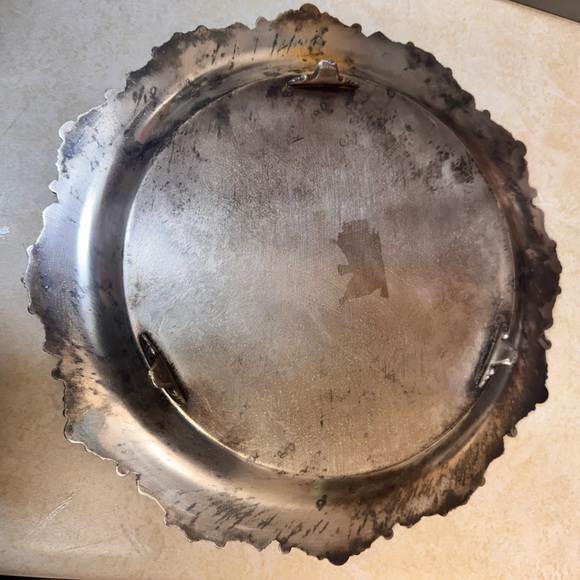 Vintage Silver Decorative Wall Plate - Picture 2 of 5